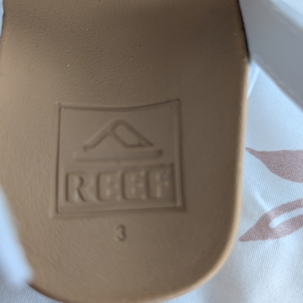 Reef Brown and White Sandals